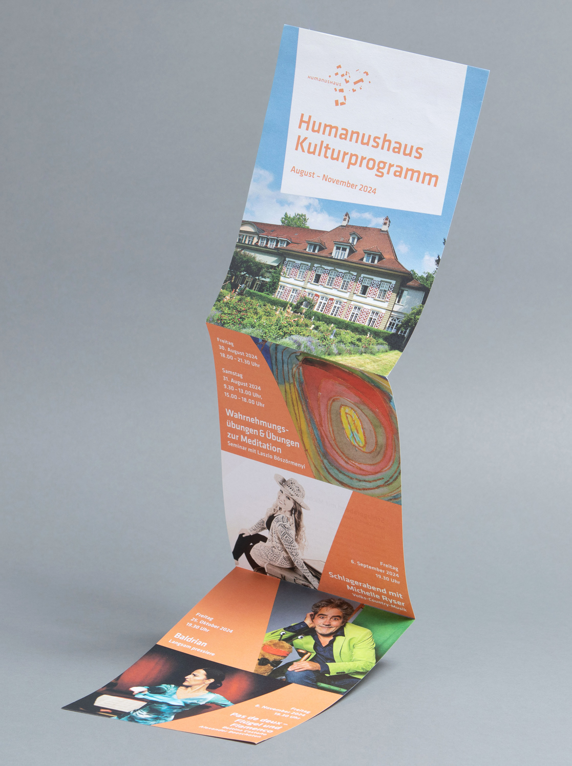 Stiftung Humanushaus, Kulturprogramm, Nulleins Kommunikationsdesign, Bern